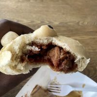 Hot Bamboo Steamed bun dumplings “the original character bao” ico