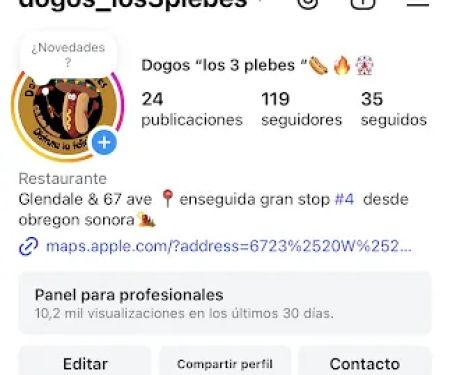 Hot dogs los 3 plebes