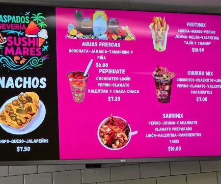 Raspados y neveria sushi mares