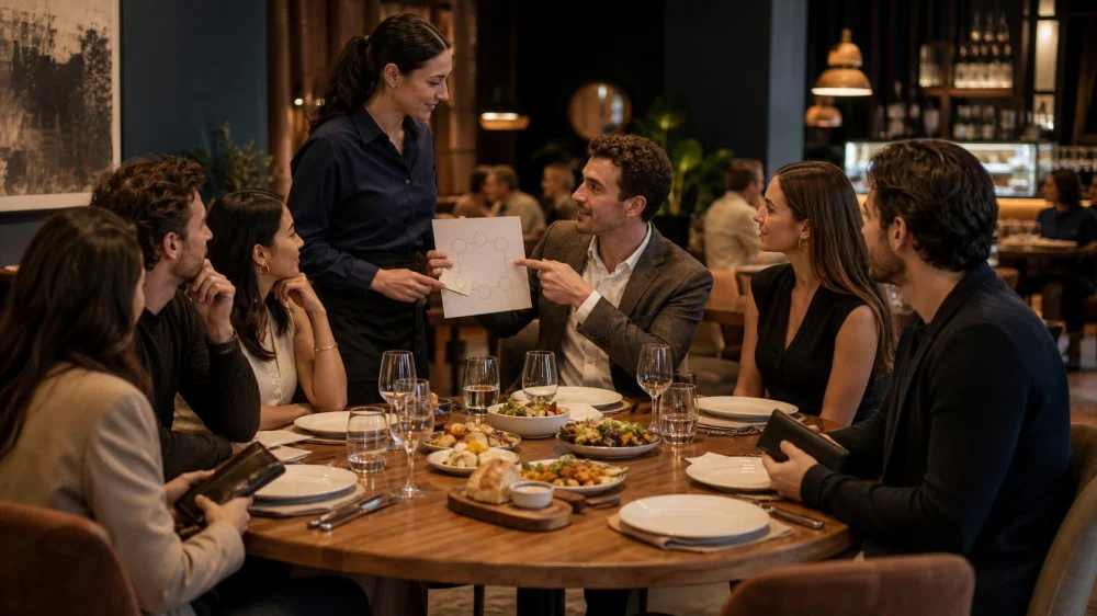How to Ask About Split Checks Before a Group Meal