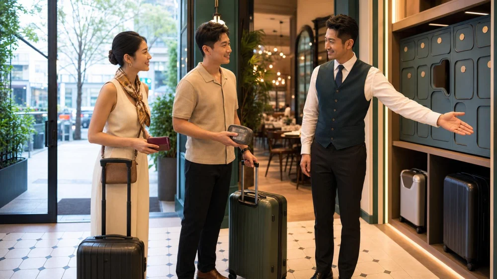How to Dine at a Restaurant When You Have Luggage