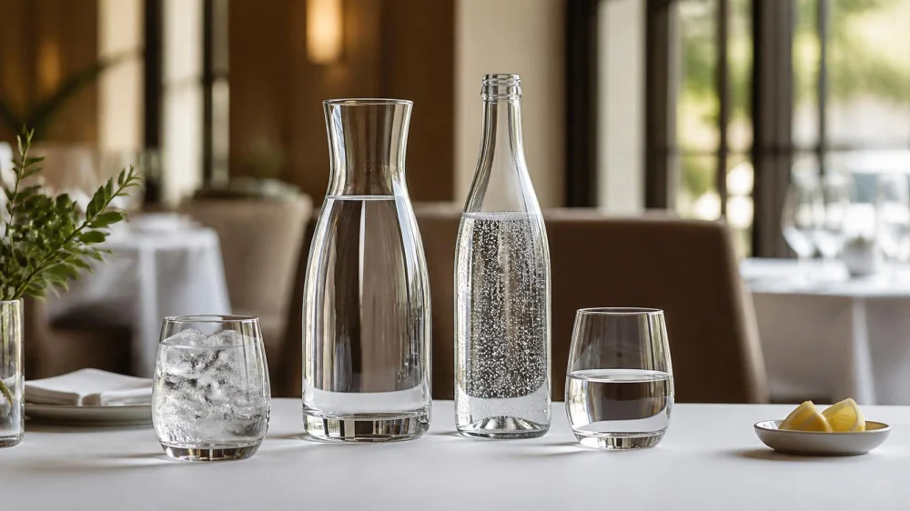 Restaurant Water Service: Tap, Bottled, Still, Sparkling, and Price