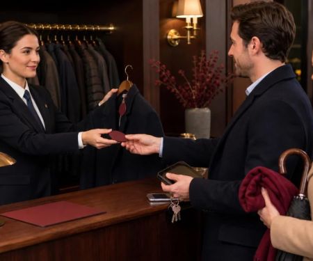 Restaurant Coat Check: Ticket, Valuables, and Closing Time