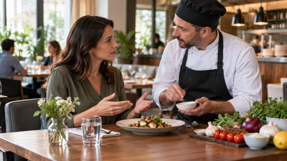 Restaurant Dietary Request: Verify Ingredients and Shared Prep