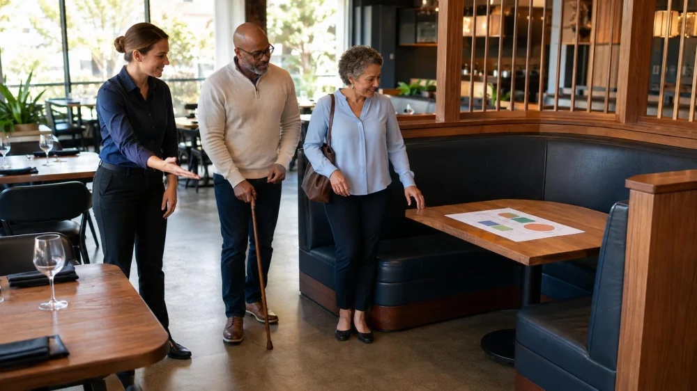 Restaurant Booth Seating: Space, Transfer, and Table Reach