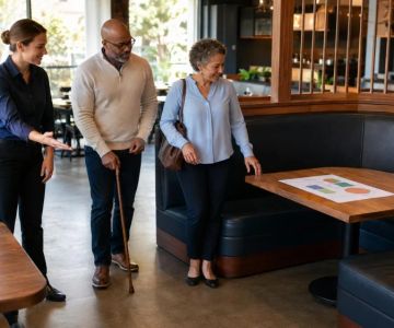 Restaurant Booth Seating: Space, Transfer, and Table Reach