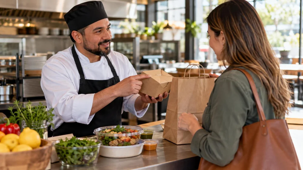 Restaurant Takeaway Allergy Check: Labels and Handoff