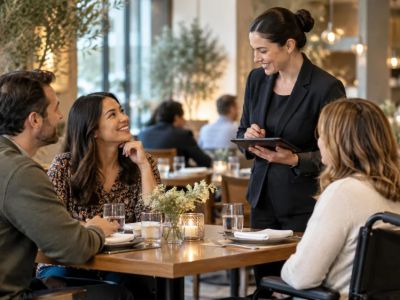 Restaurant Reservation Notes: Time, Party, Access, and Contact
