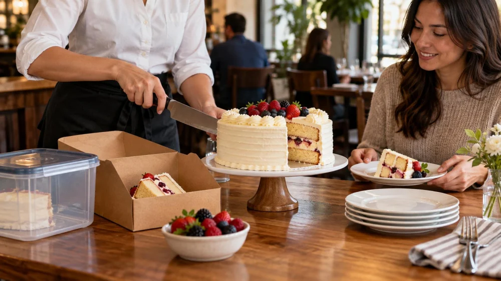 Restaurant Cake Policy: Storage, Cutting, Fees, and Timing