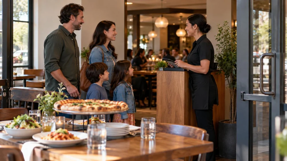 Restaurant Queue Estimate: Party Size, Updates, and Exit