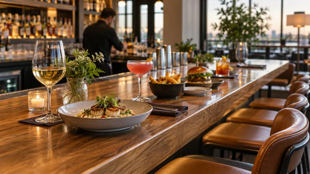 Restaurant Bar Seating: Space, Service, and Meal Options
