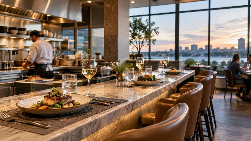 Choosing a Dining Counter Seat: View, Space, and Accessibility