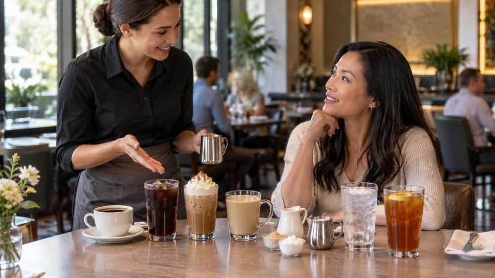Restaurant Beverage Choice: Caffeine, Sweetness, and Size